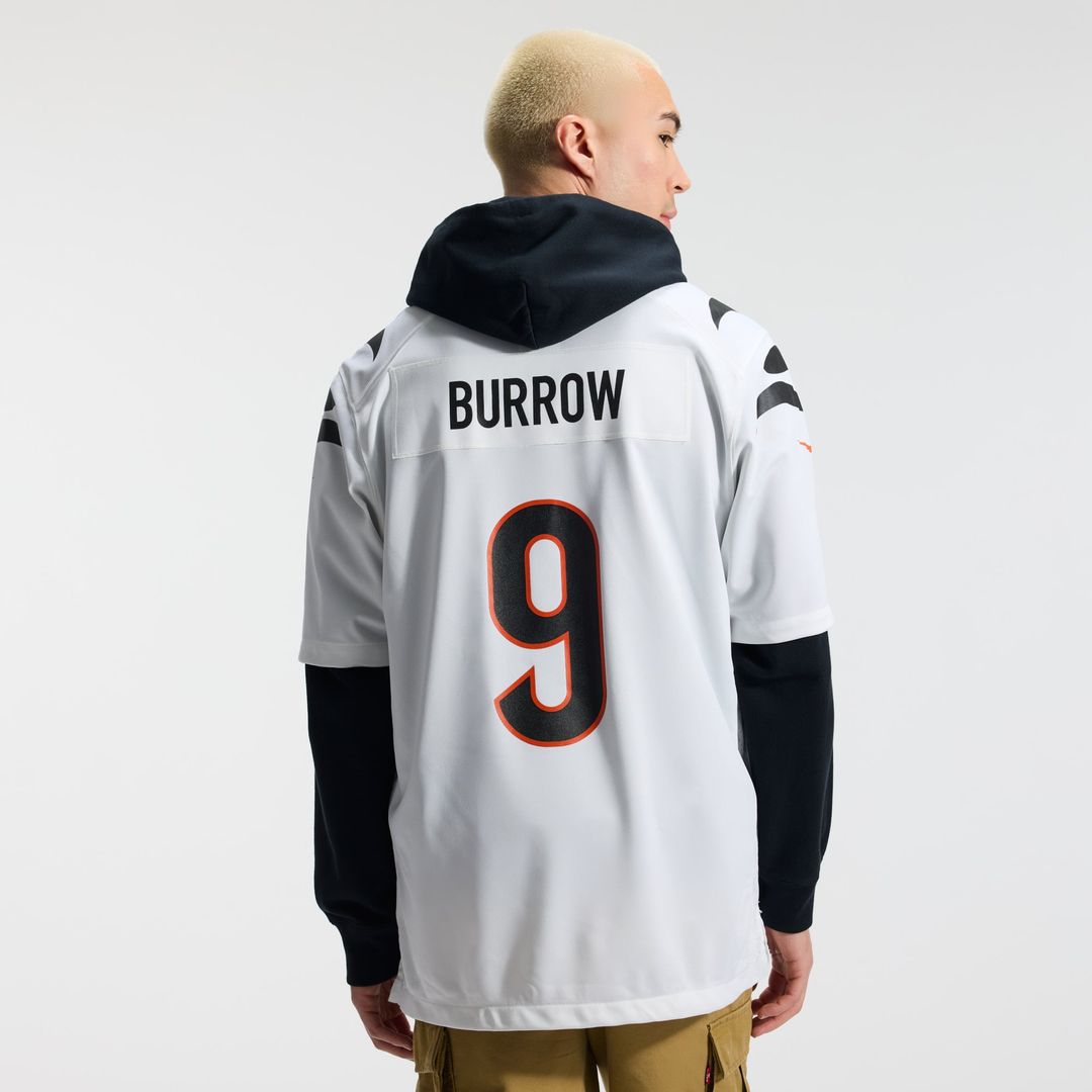 Cincinnati Bengals Joe Burrow Orange Alternate Game Jersey product image 29, provided for visual reference and product