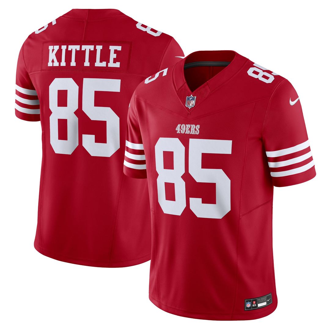 San Francisco 49ers George Kittle Scarlet Vapor F.U.S.E. Limited Jersey product image 1, provided for visual reference and