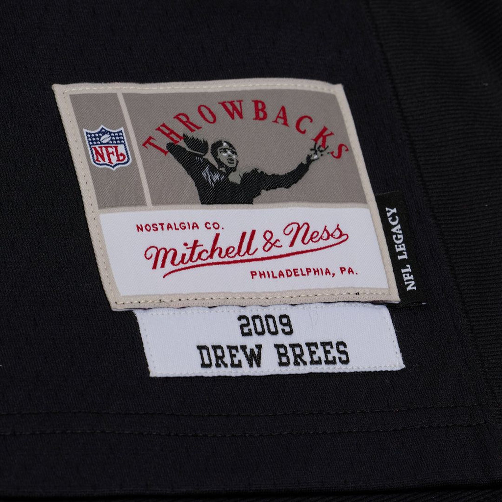 New Orleans Saints Drew Brees Black 2009 Legacy Jersey product image 4, provided for visual reference and product detail