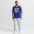 Buffalo Bills Greg Gaines Royal Team Game Jersey product image 2, provided for visual reference and product detail review