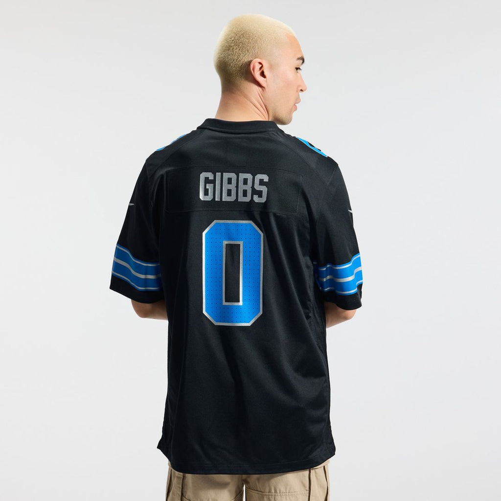 Detroit Lions Jahmyr Gibbs White Game Player Jersey product image 9, provided for visual reference and product detail review