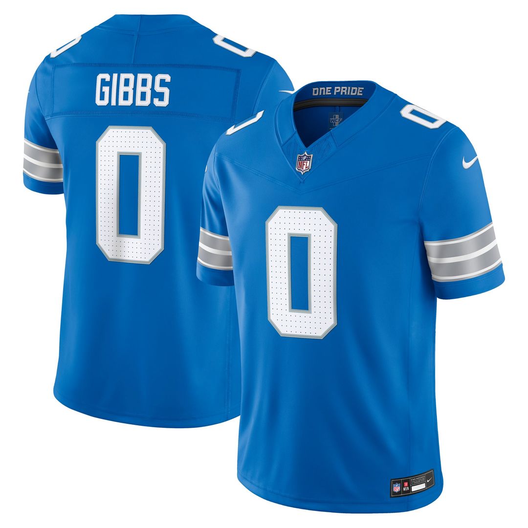 Detroit Lions Jahmyr Gibbs Black Alternate Vapor F.U.S.E. Stitched Limited Jersey product image 10, provided for visual
