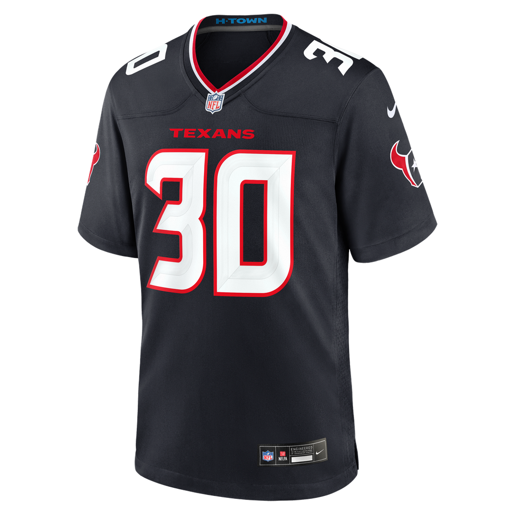 Houston Texans Brandon Codrington Navy Team Game Jersey product image 2, provided for visual reference and product detail