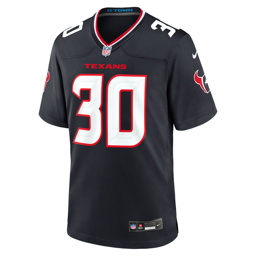 Houston Texans Brandon Codrington Navy Team Game Jersey product image 2, provided for visual reference and product detail