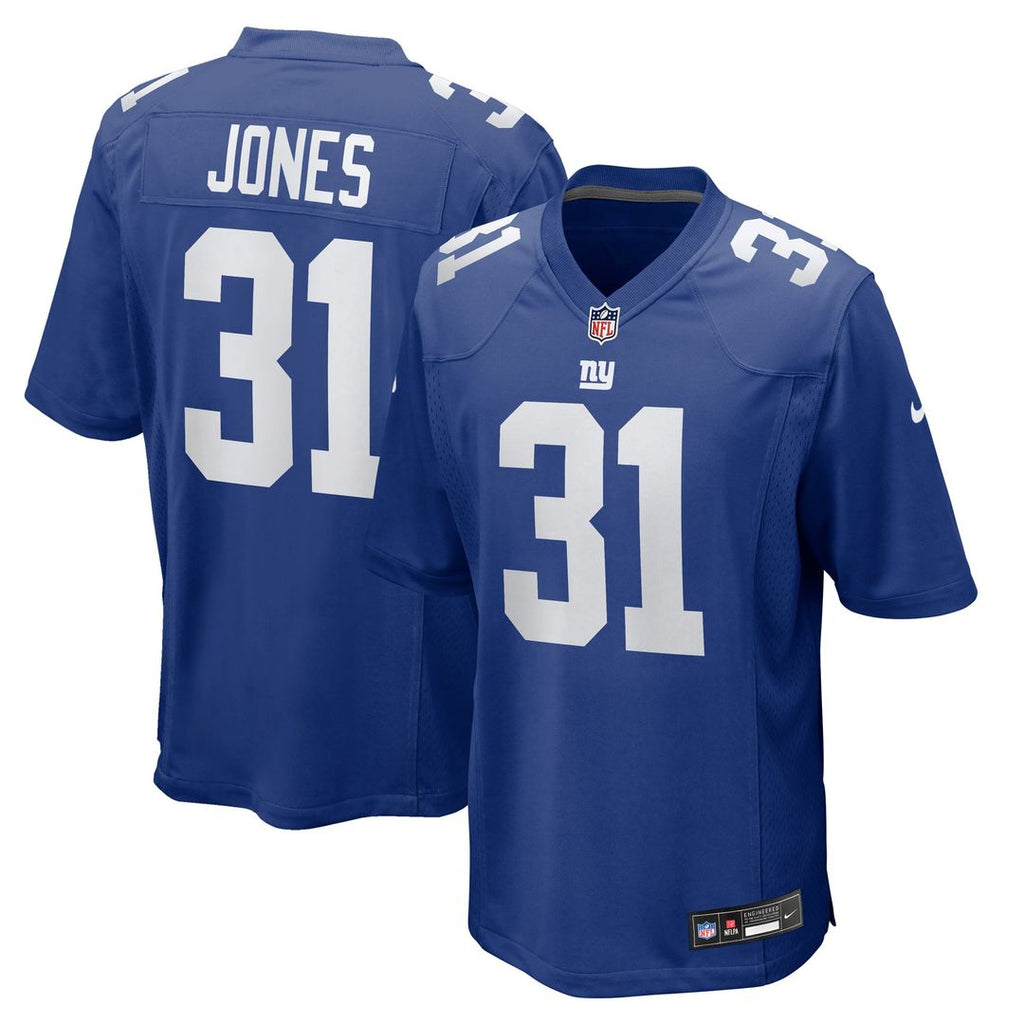 New York Giants Nic Jones Royal Team Game Jersey product image 1, provided for visual reference and product detail review