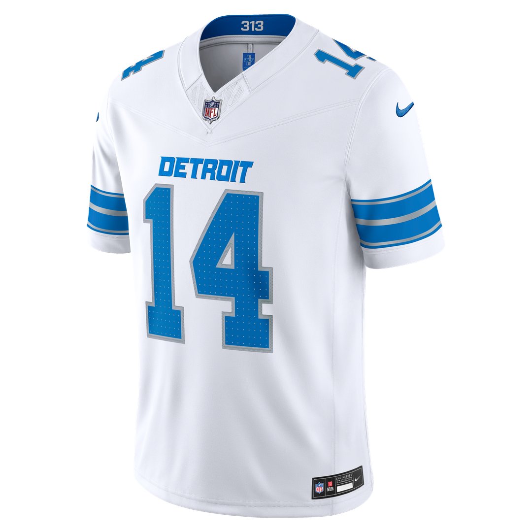 Detroit Lions Amon-Ra St. Brown White Vapor F.U.S.E. Stitched Limited Jersey product image 5, provided for visual reference
