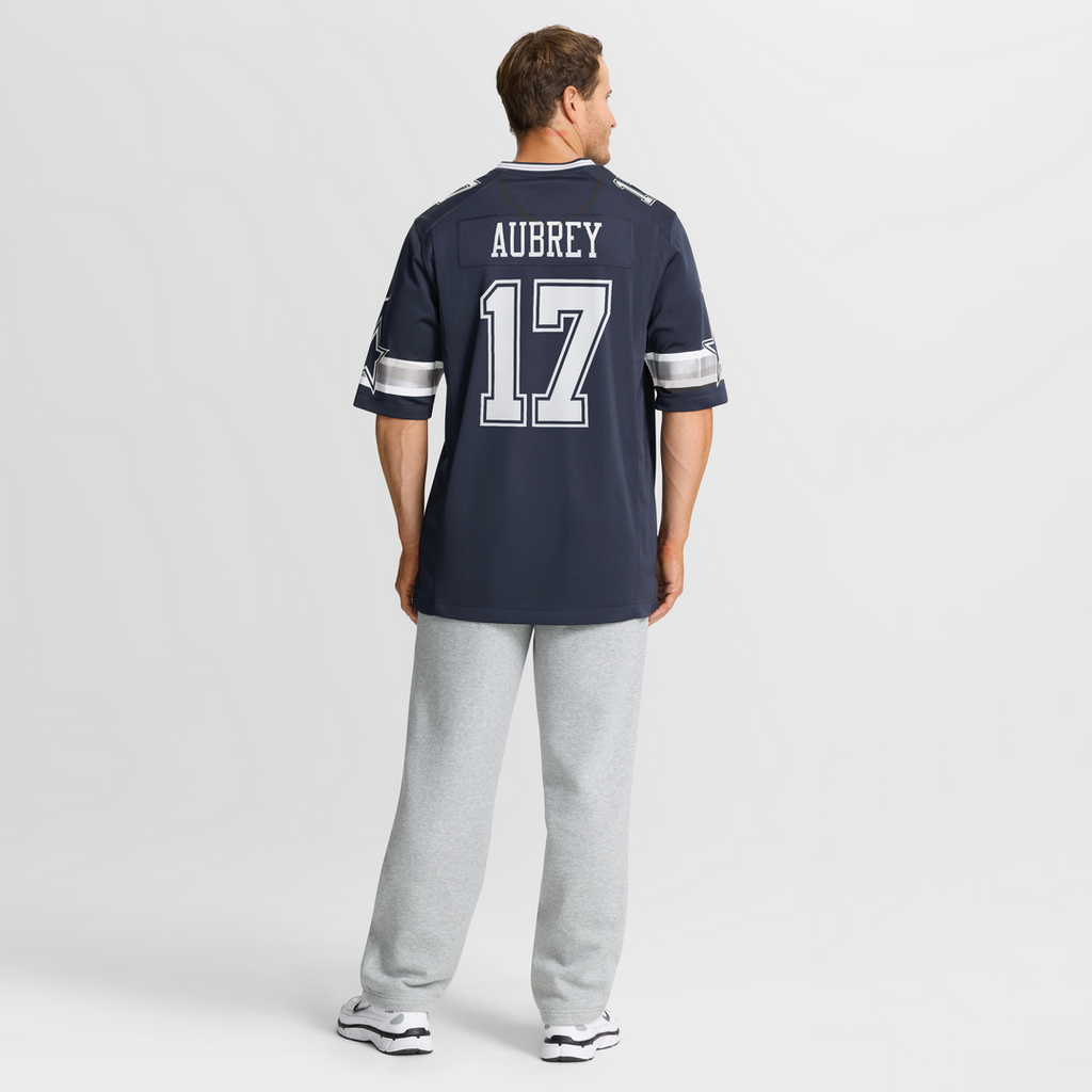 Dallas Cowboys Brandon Aubrey White Game Jersey product image 14, provided for visual reference and product detail review