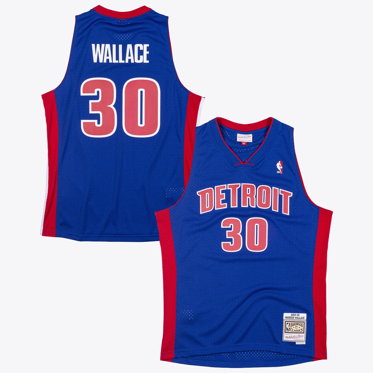 Detroit Pistons Rasheed Wallace 2003 Swingman Authentic Basketball Jersey - Royal Blue product image 1, provided for visual