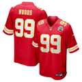 Kansas City Chiefs Peter Woods Red Team Game Jersey product image 1, provided for visual reference and product detail review