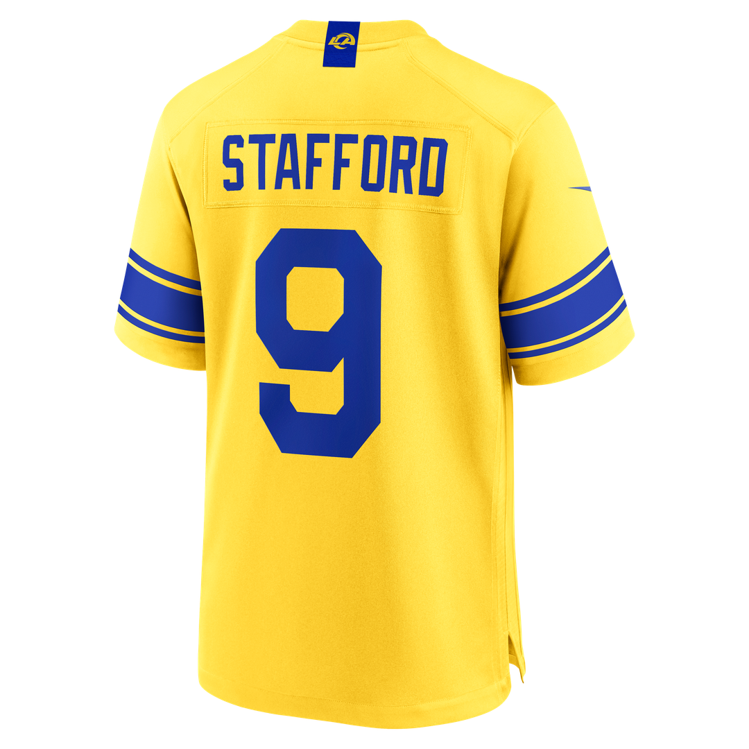 Los Angeles Rams Matthew Stafford Classic Sol Game Jersey product image 3, provided for visual reference and product detail