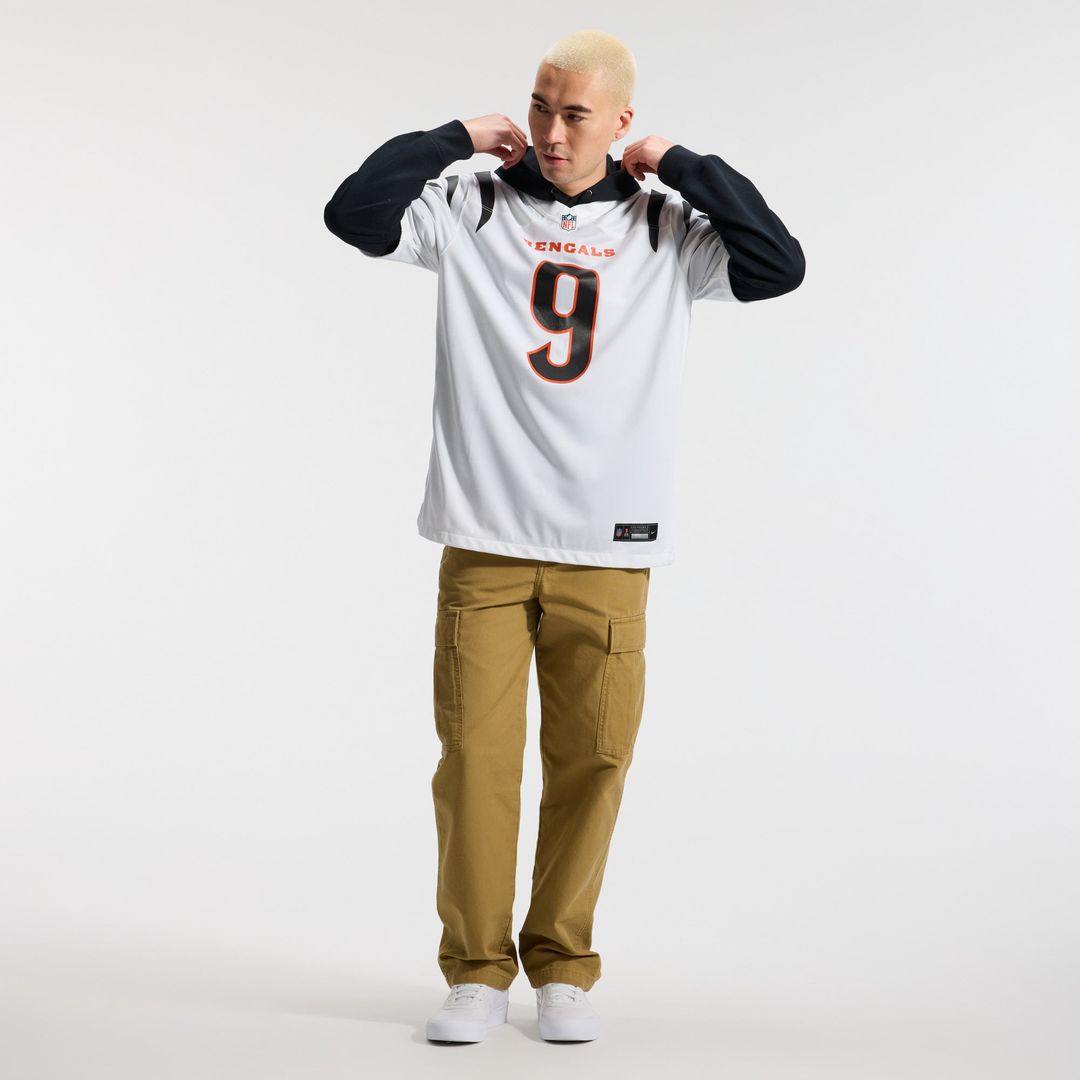Cincinnati Bengals Joe Burrow Orange Alternate Game Jersey product image 30, provided for visual reference and product