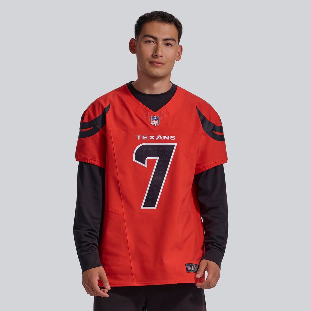Houston Texans C.J. Stroud Red Alternate Vapor F.U.S.E. Elite Jersey product image 2, provided for visual reference and