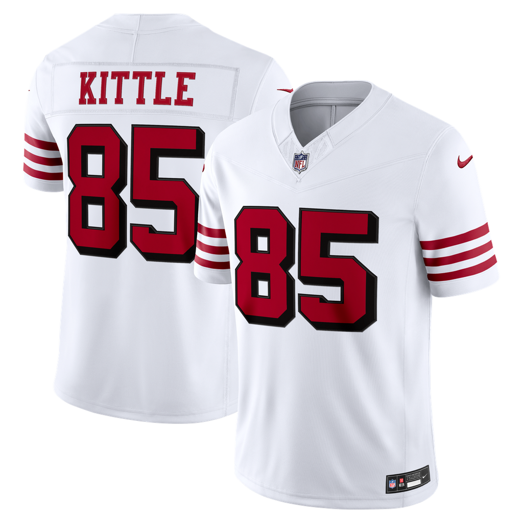 San Francisco 49ers George Kittle White Alternate Vapor F.U.S.E. Stitched Limited Jersey product image 1, provided for