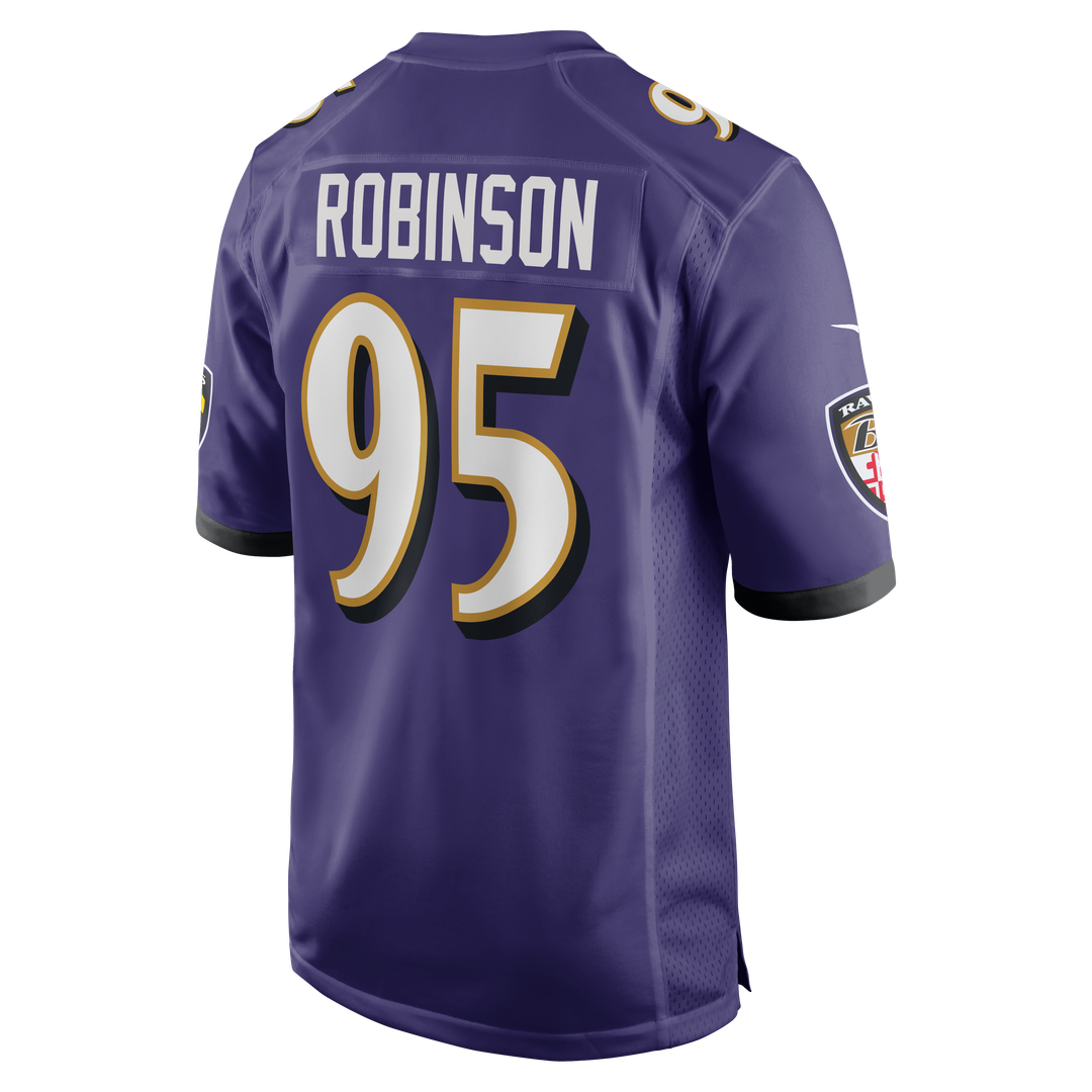 Baltimore Ravens Tavius Robinson Purple Team Game Jersey product image 3, provided for visual reference and product detail