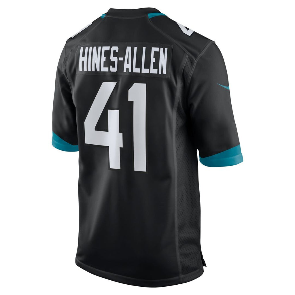 Jacksonville Jaguars Josh Hines-Allen Black Alternate Game Jersey product image 3, provided for visual reference and product