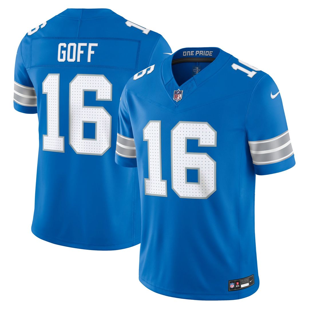 Detroit Lions Jared Goff Black Alternate Vapor F.U.S.E. Stitched Limited Jersey product image 7, provided for visual