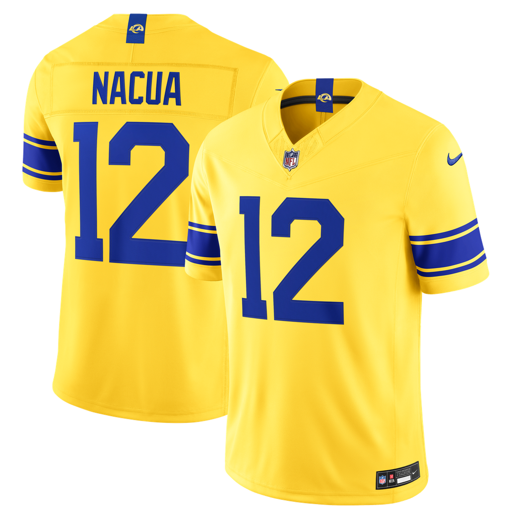 Los Angeles Rams Puka Nacua Royal Team Vapor F.U.S.E. Stitched Limited Jersey product image 28, provided for visual