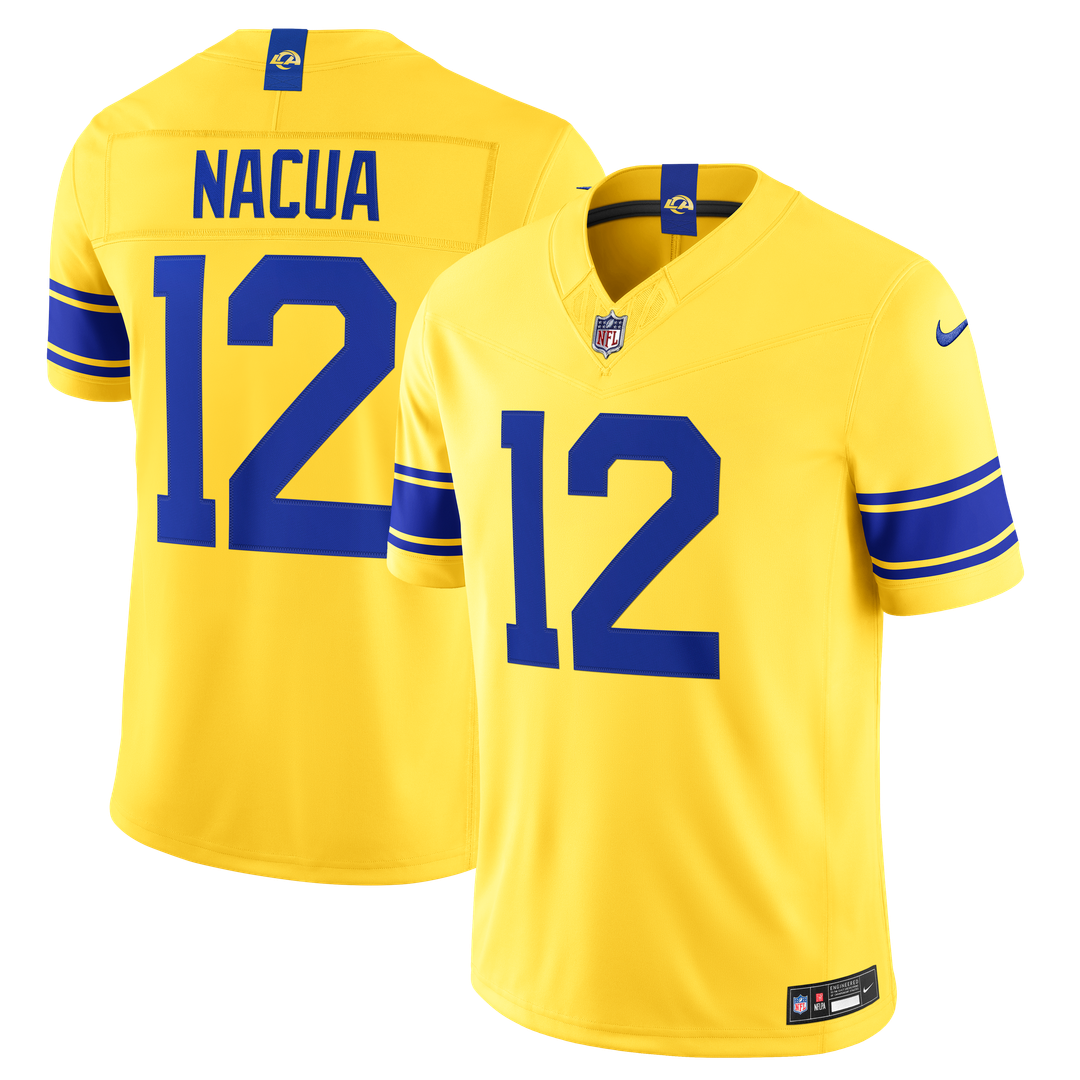 Los Angeles Rams Puka Nacua Royal Team Vapor F.U.S.E. Stitched Limited Jersey product image 28, provided for visual