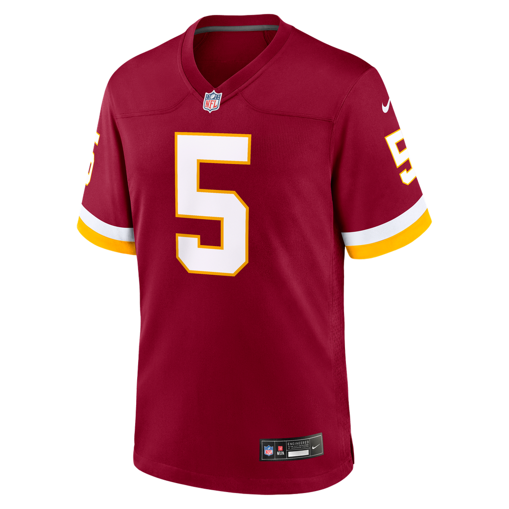 Washington Commanders Jayden Daniels Burgundy Game Jersey product image 20, provided for visual reference and product detail