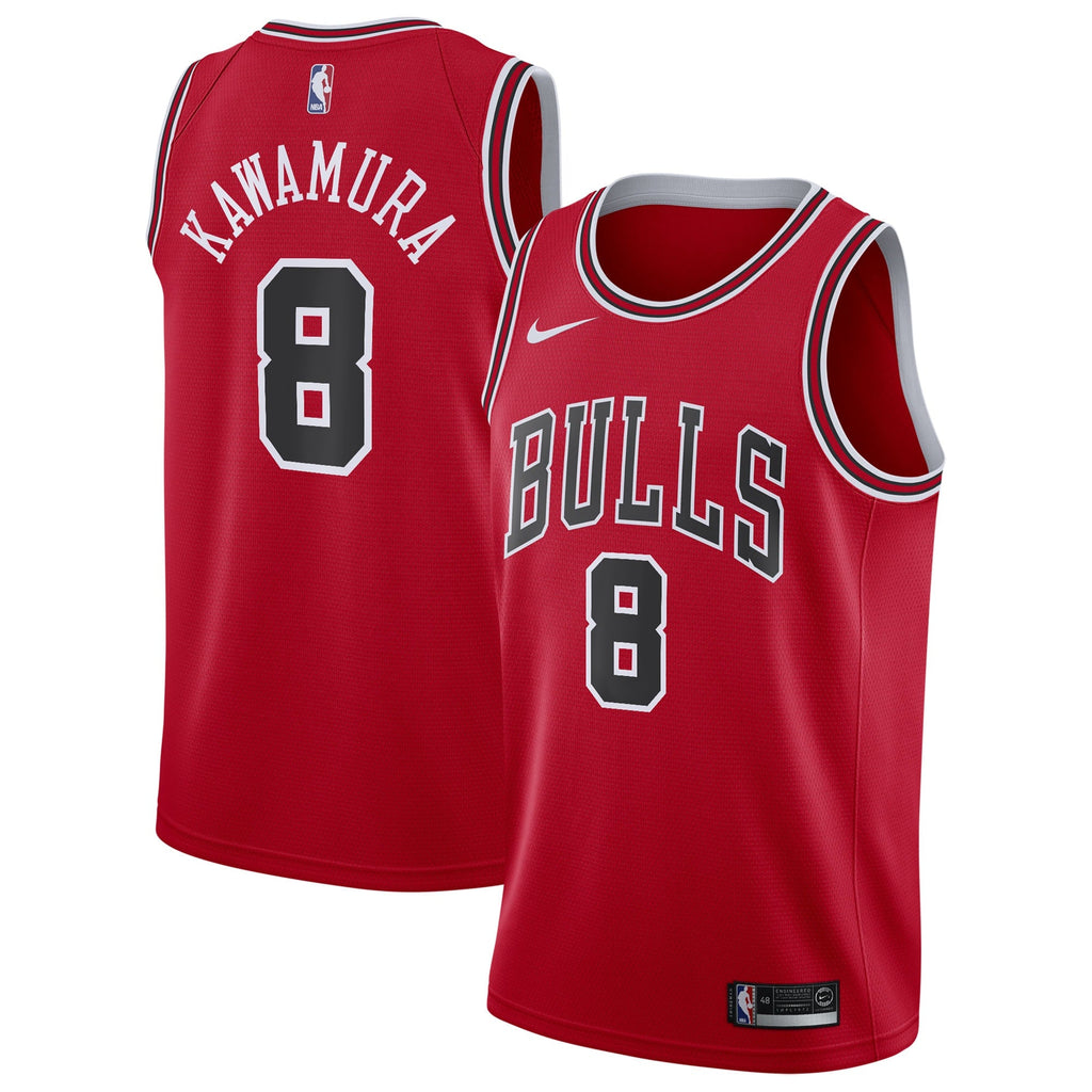 Yuki Kawamura Chicago Bulls Icon Edition Swingman Jersey - Red - Youth product image 1, provided for visual reference and