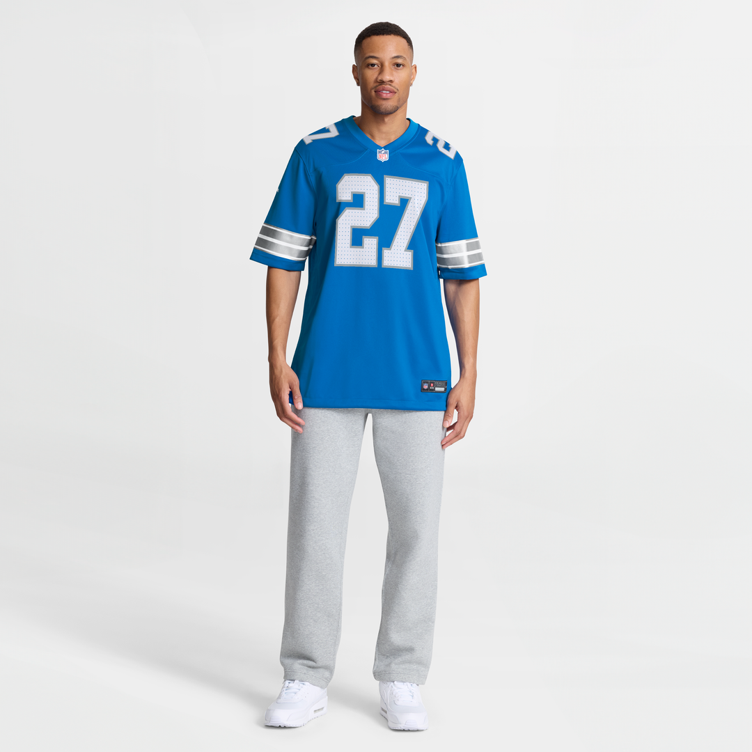 Detroit Lions Arthur Maulet Blue Team Game Jersey product image 7, provided for visual reference and product detail review