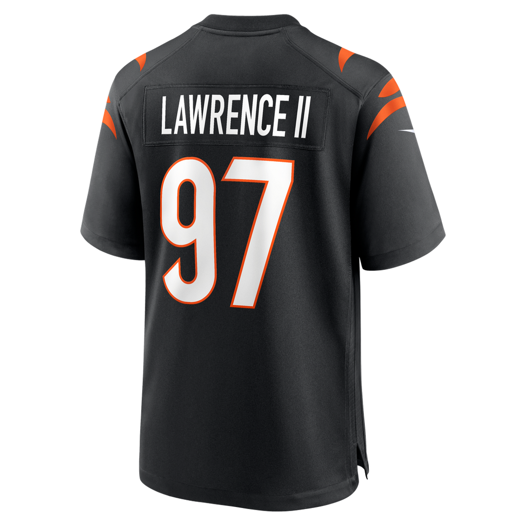 Cincinnati Bengals Dexter Lawrence II Black Game Jersey product image 8, provided for visual reference and product detail