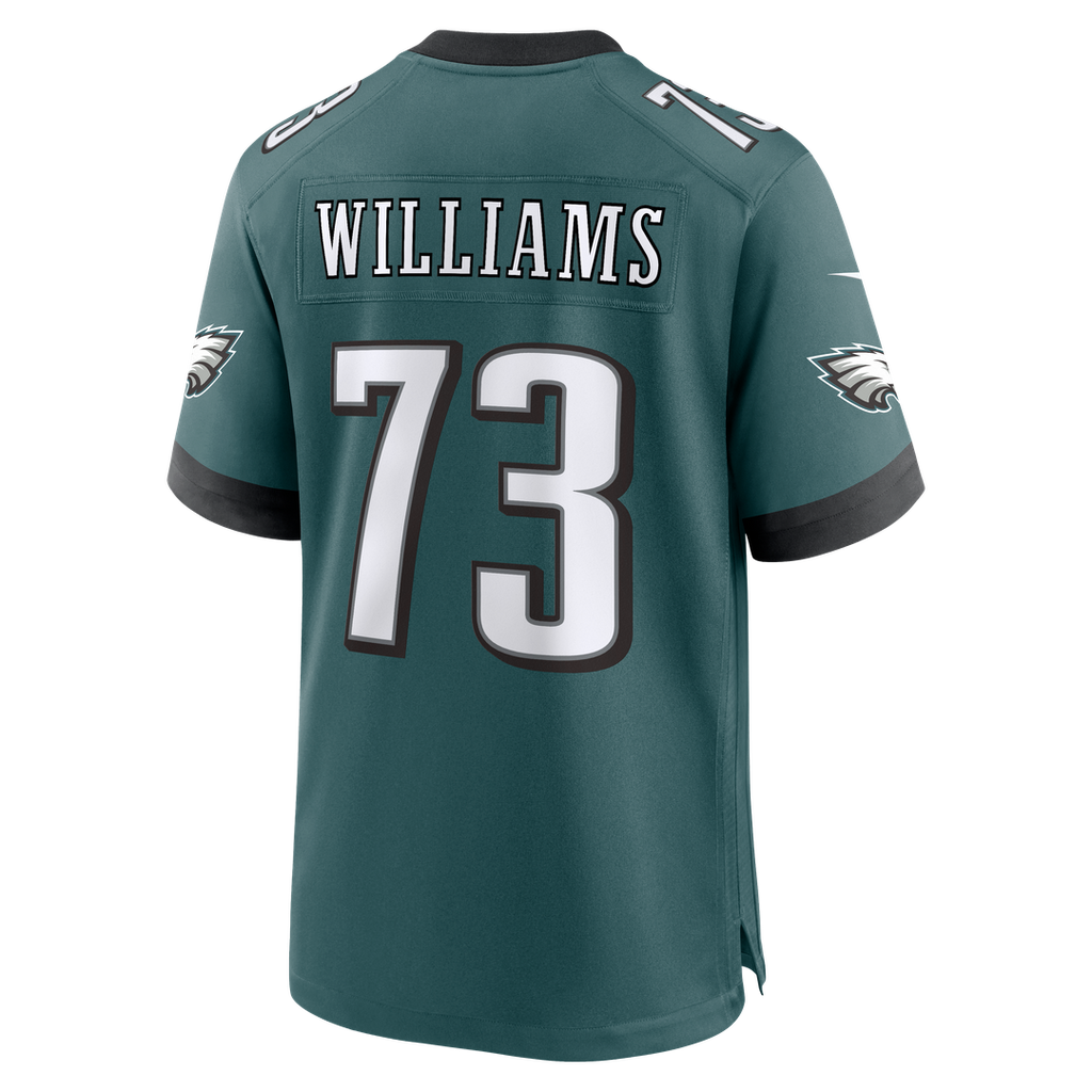 Philadelphia Eagles Cameron Williams Midnight Green Team Game Jersey product image 3, provided for visual reference and