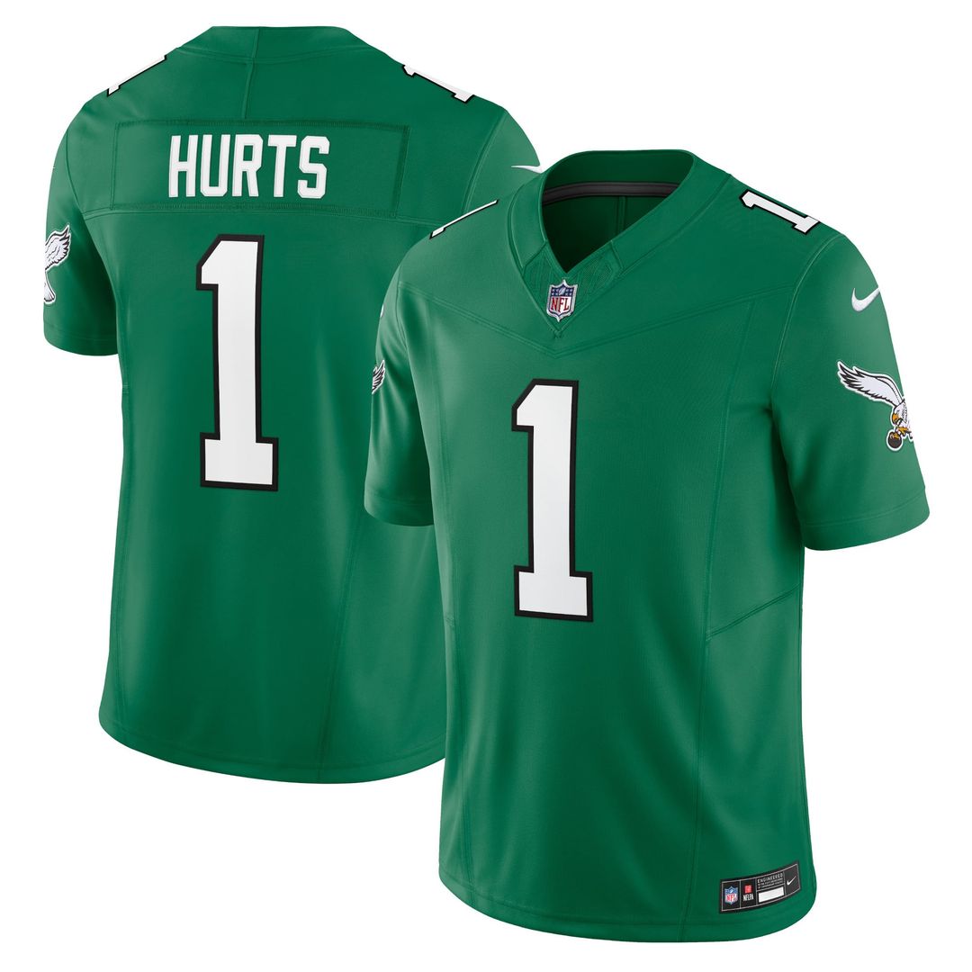 Philadelphia Eagles Jalen Hurts White Vapor F.U.S.E. Limited Jersey product image 7, provided for visual reference and