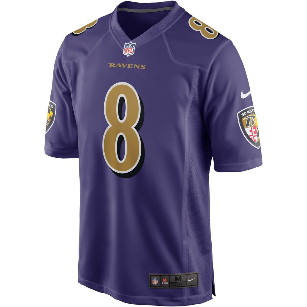 Baltimore Ravens Lamar Jackson White Game Jersey product image 8, provided for visual reference and product detail review
