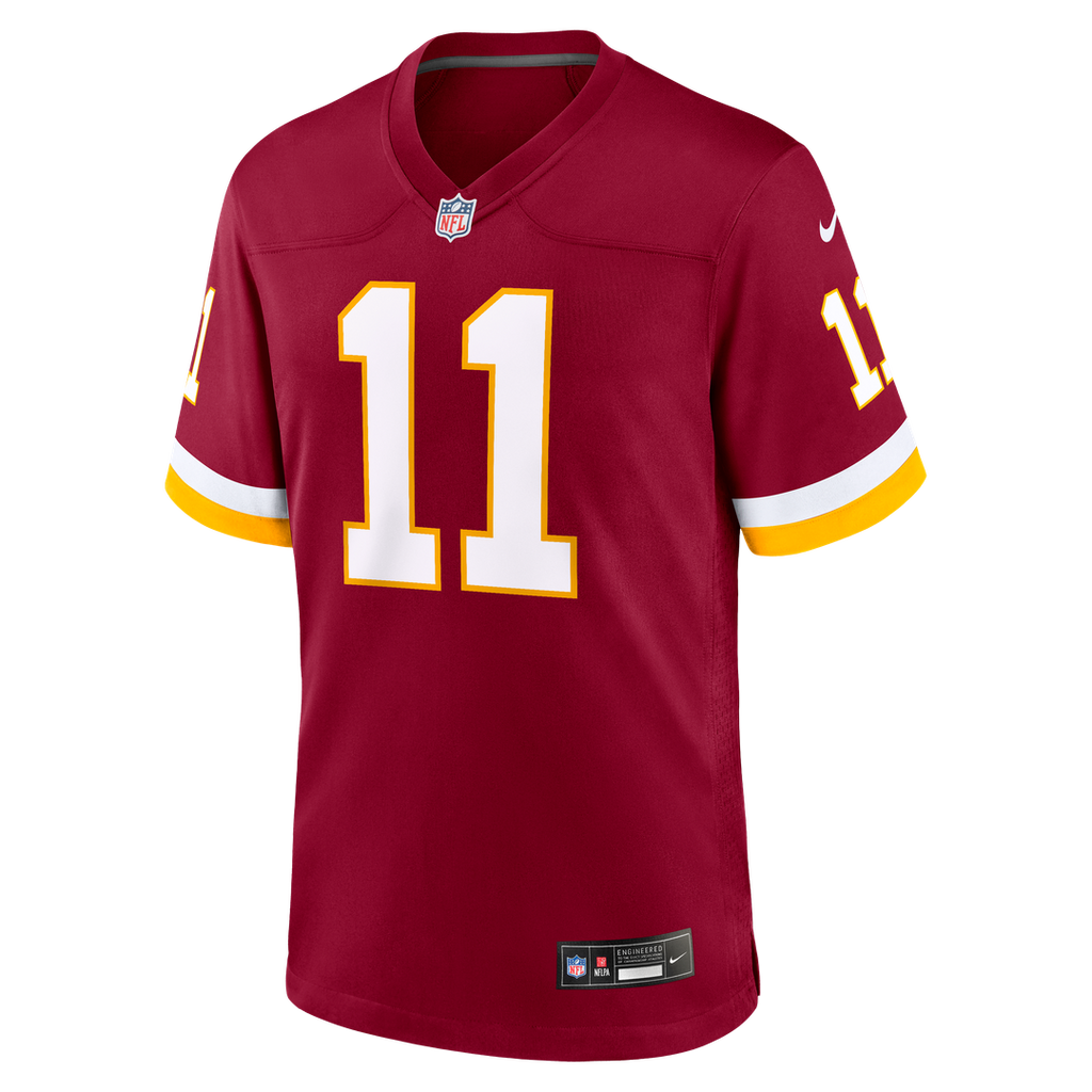 Washington Commanders Luke McCaffrey Burgundy Game Jersey product image 2, provided for visual reference and product detail