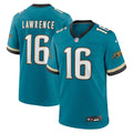 Jacksonville Jaguars Trevor Lawrence Teal Prowler Throwback Player Game Jersey product image 1, provided for visual
