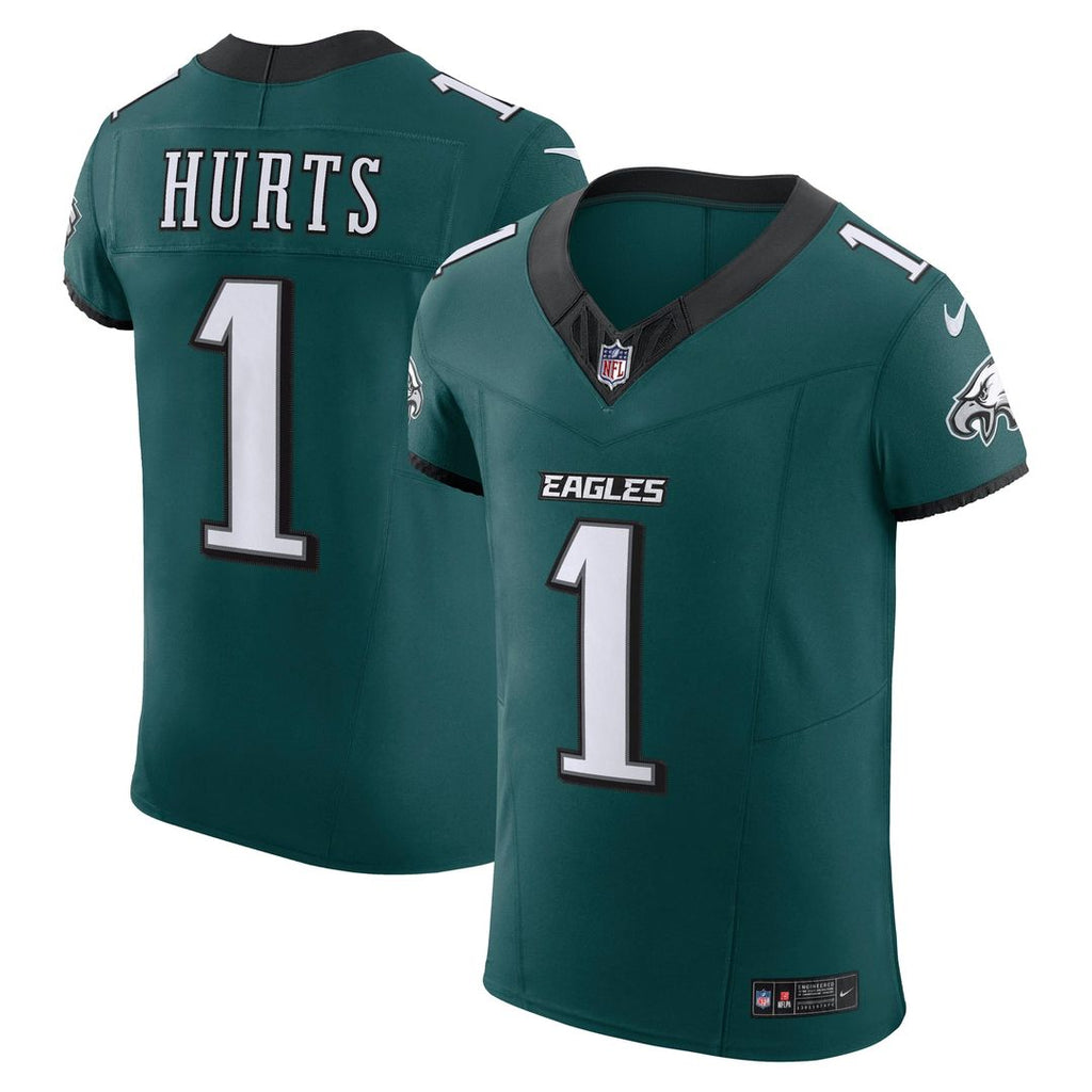 Philadelphia Eagles Jalen Hurts Midnight Green Team Vapor F.U.S.E. Elite Jersey product image 1, provided for visual