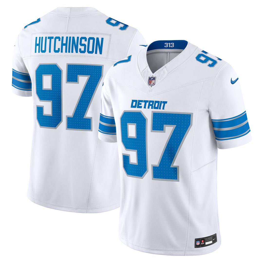 Detroit Lions Aidan Hutchinson Black 2nd Alternate Vapor F.U.S.E. Limited Jersey product image 10, provided for visual