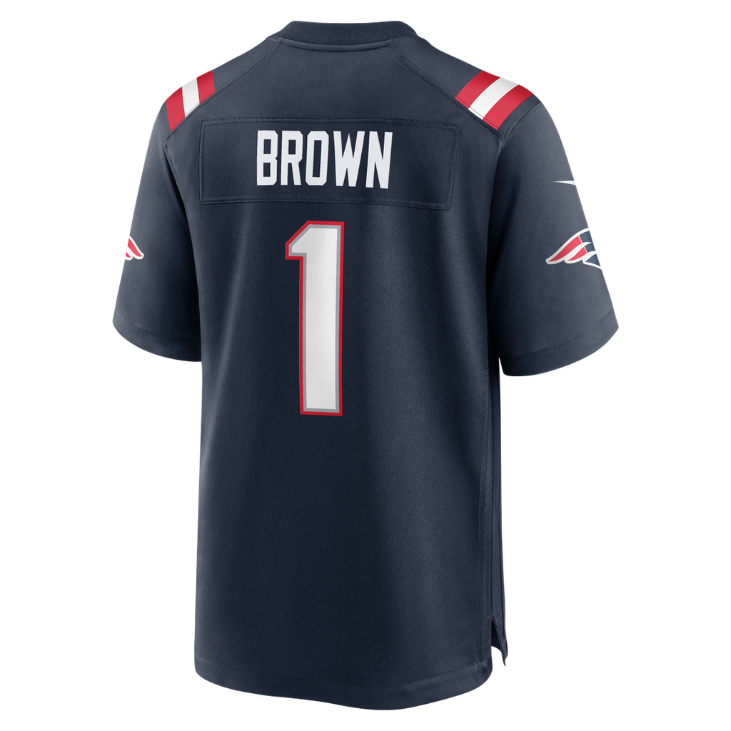 New England Patriots A.J. Brown Red Game Jersey product image 17, provided for visual reference and product detail review