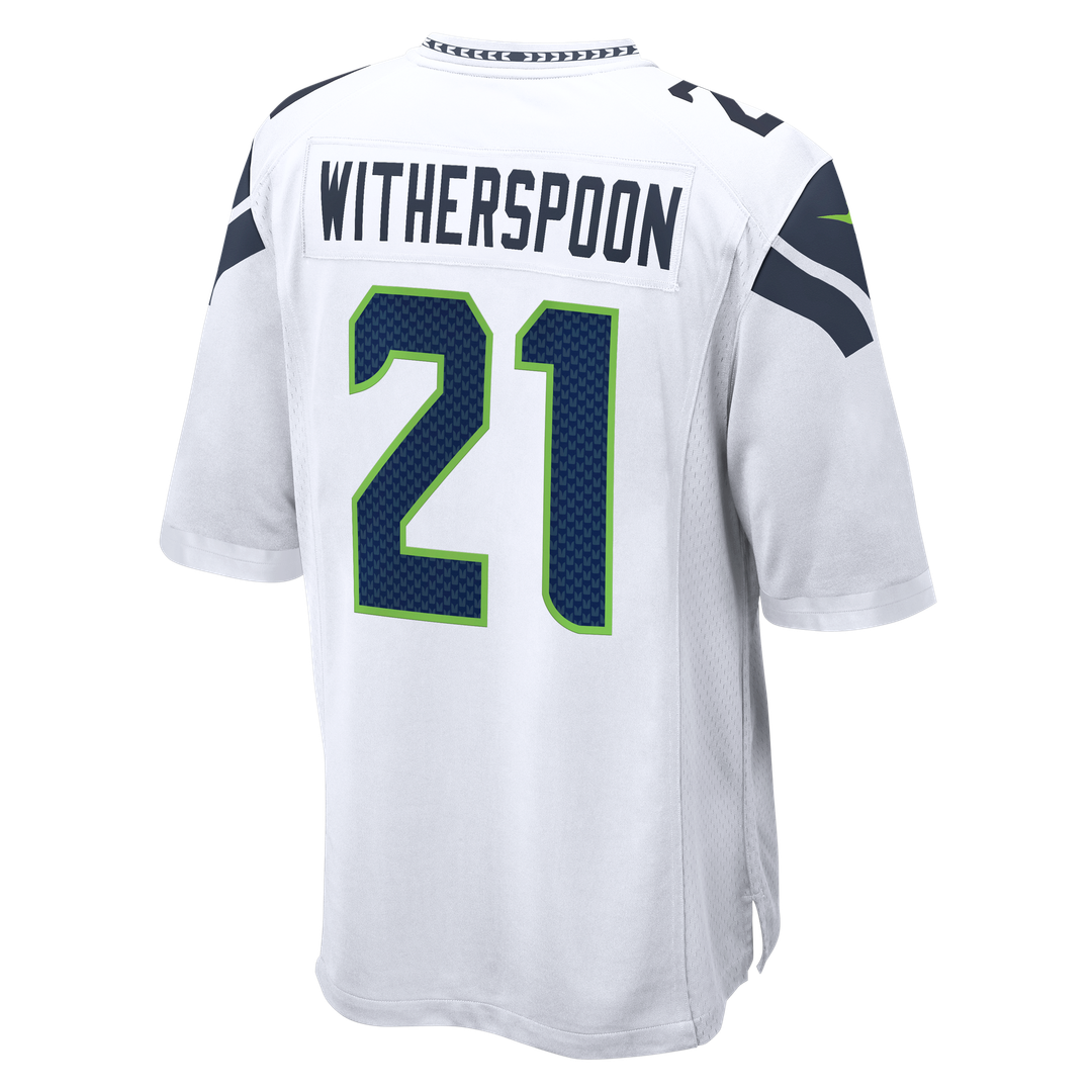 Seattle Seahawks Devon Witherspoon White Game Jersey product image 6, provided for visual reference and product detail review