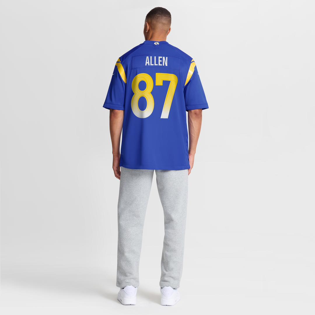 Los Angeles Rams Davis Allen Royal Home Game Jersey product image 8, provided for visual reference and product detail review