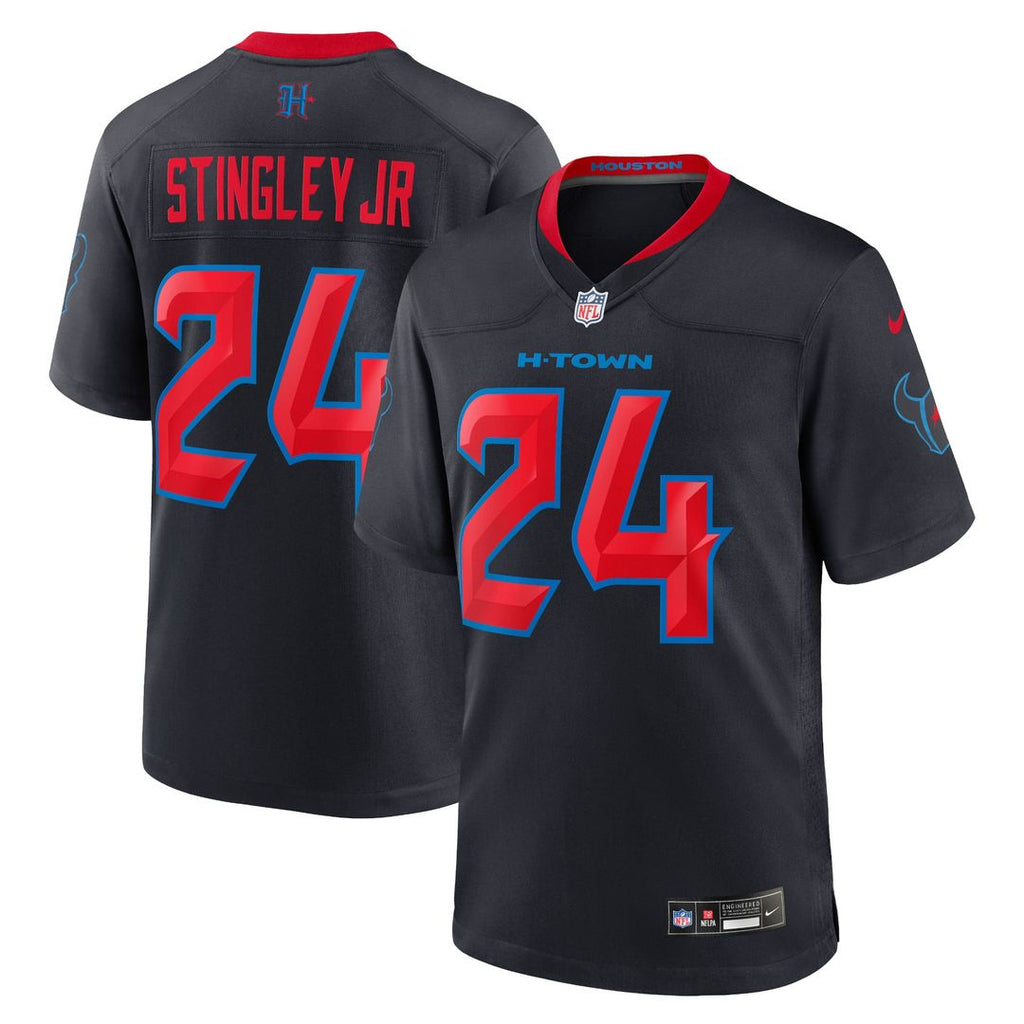Houston Texans Derek Stingley Jr. Navy 2nd Alternate Game Jersey product image 1, provided for visual reference and product