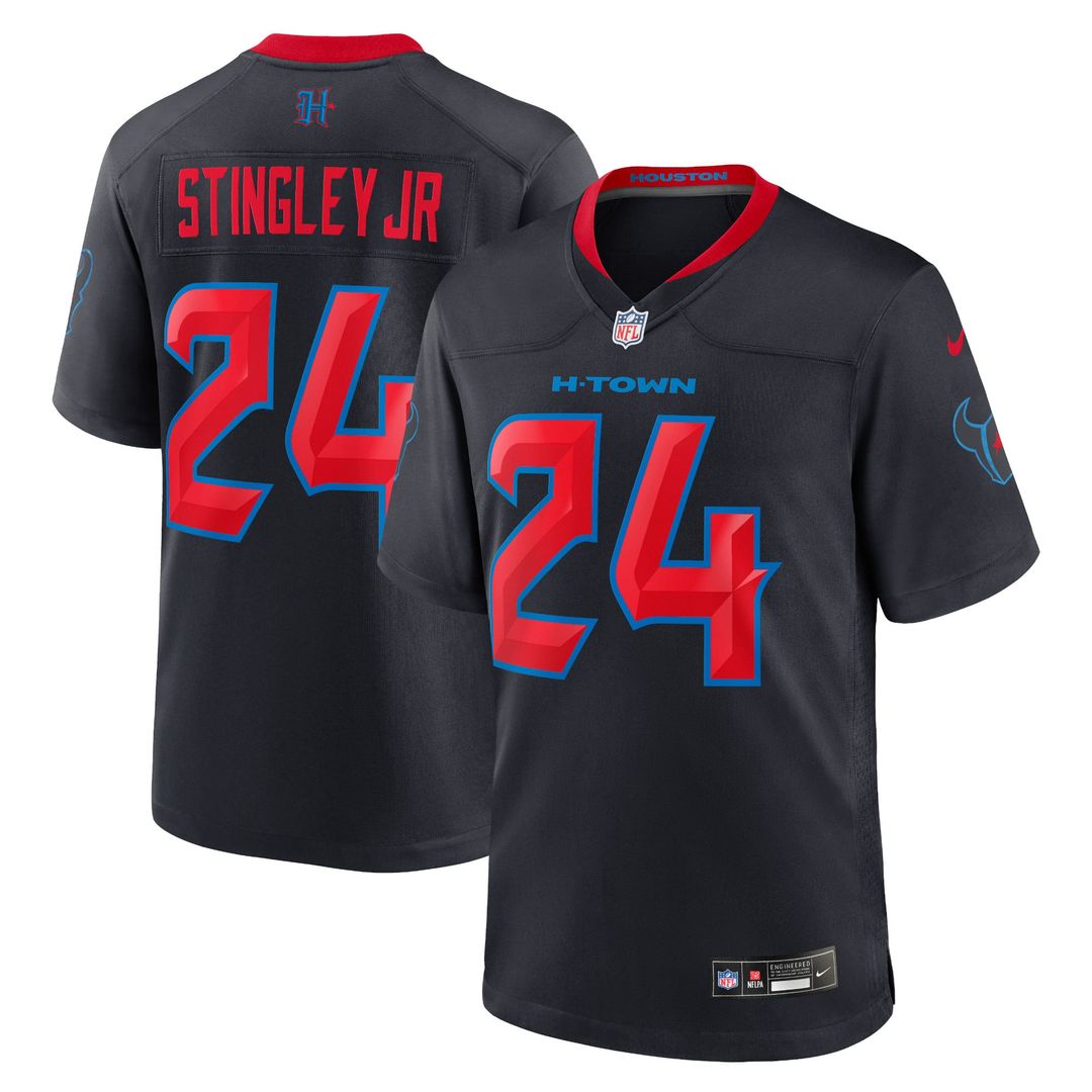 Houston Texans Derek Stingley Jr. Navy 2nd Alternate Game Jersey product image 1, provided for visual reference and product