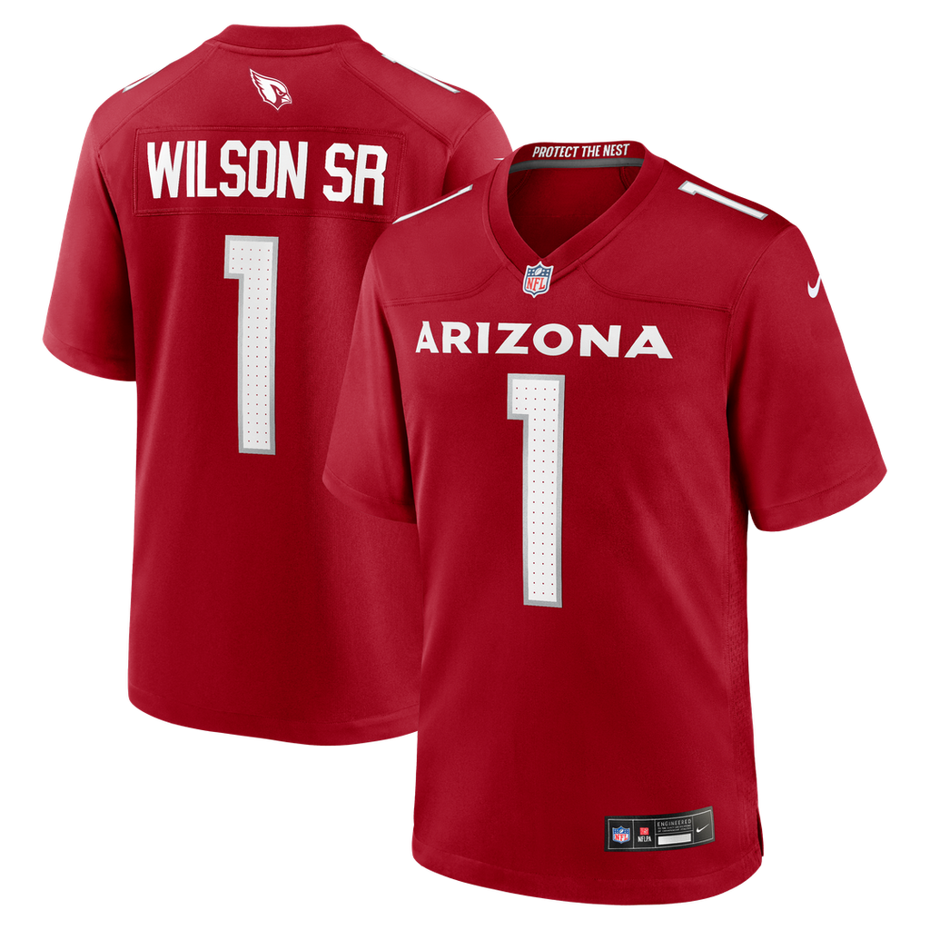 Arizona Cardinals Mack Wilson Cardinal Team Game Jersey product image 1, provided for visual reference and product detail