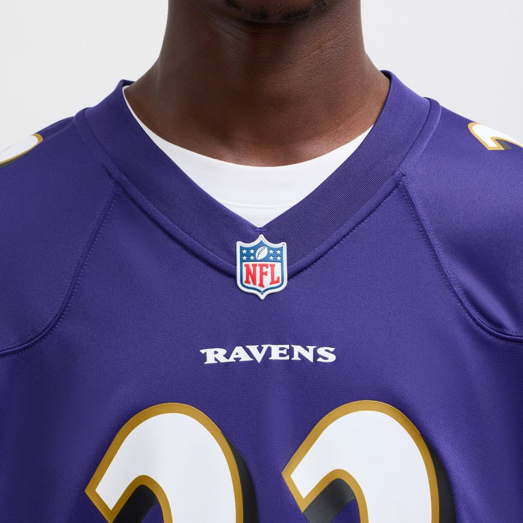 Baltimore Ravens Derrick Henry Purple Game Player Jersey product image 7, provided for visual reference and product detail