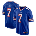 Buffalo Bills Doug Flutie Royal Game Retired Player Jersey product image 1, provided for visual reference and product detail