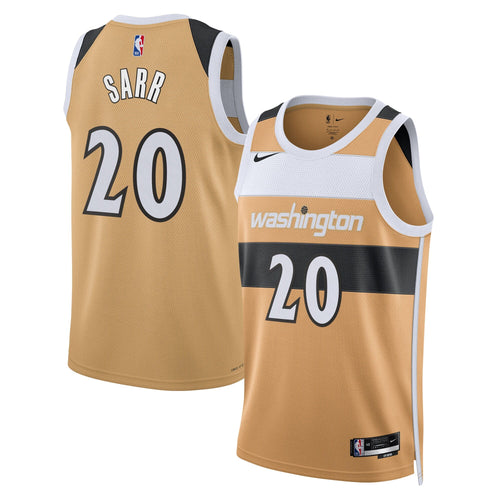 Alex Sarr Washington Wizards 2025/26 City Edition Swingman Jersey - Tan - Unisex product image 2, provided for visual