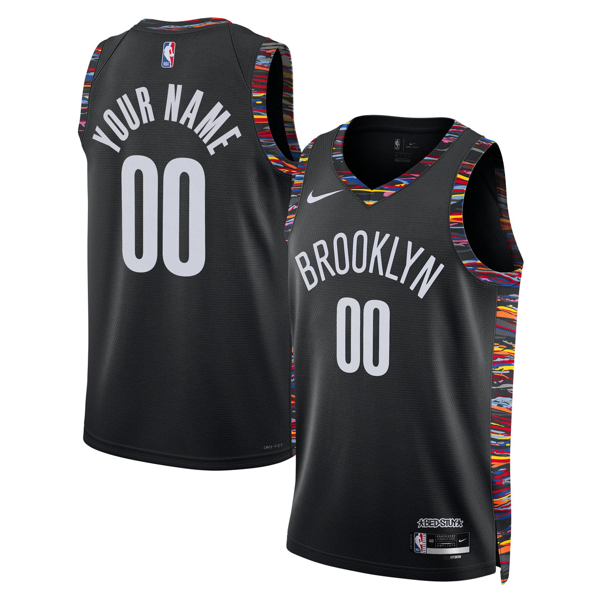 Brooklyn Nets 2025/26 City Edition Swingman Basketball Jersey - Custom - Unisex product image 1, provided for visual