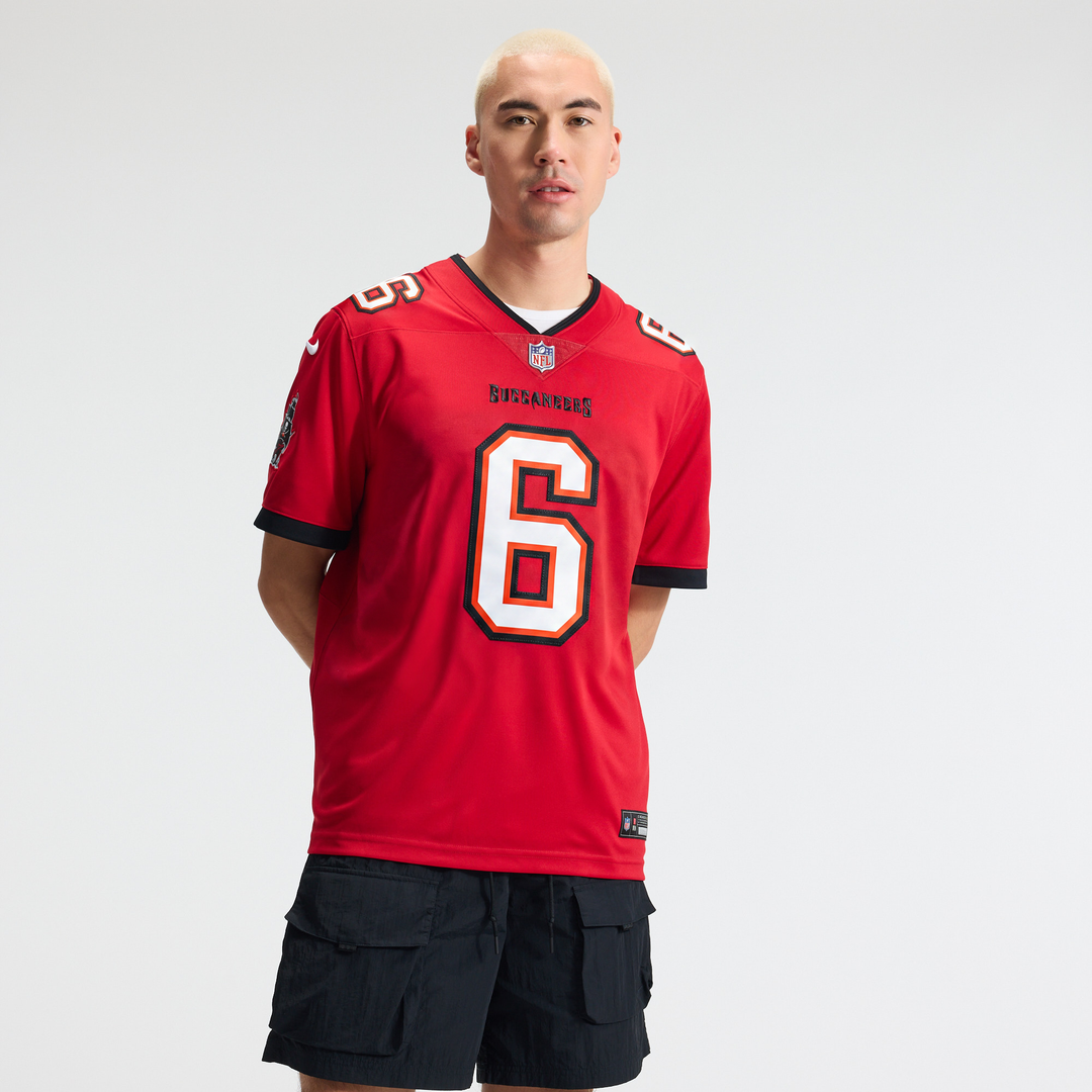 Tampa Bay Buccaneers Baker Mayfield Red Vapor Untouchable Limited Jersey product image 2, provided for visual reference and