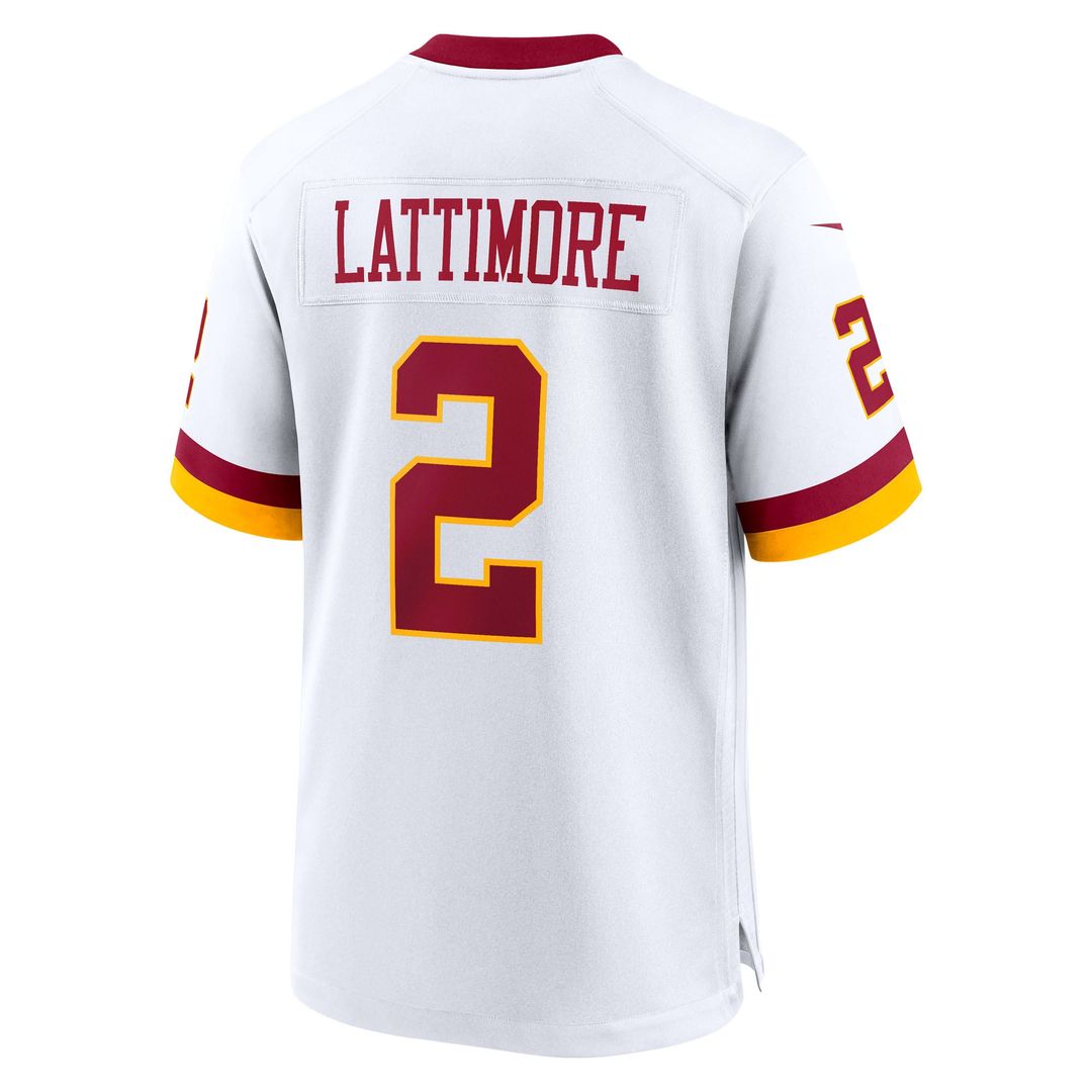 Washington Commanders Marshon Lattimore White Game Super Bowl Era Jersey product image 3, provided for visual reference and