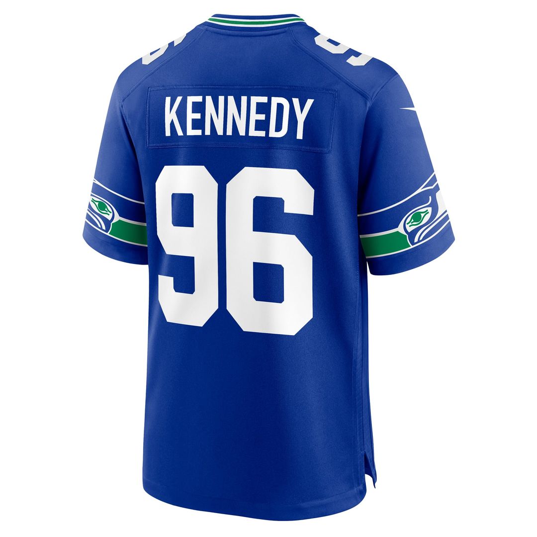 Seattle Seahawks Cortez Kennedy Royal Retired Player Alternate Game Jersey product image 3, provided for visual reference