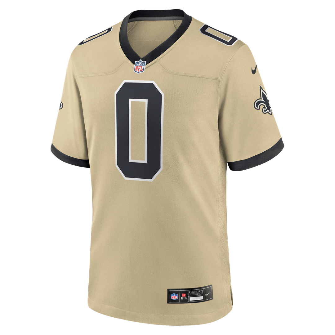New Orleans Saints Jordyn Tyson Black Team Game Jersey product image 14, provided for visual reference and product detail