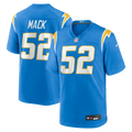 Los Angeles Chargers Khalil Mack Powder Blue Game Jersey product image 1, provided for visual reference and product detail
