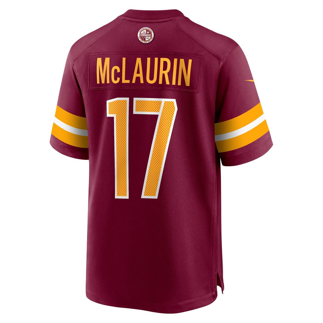 Washington Commanders Terry McLaurin White Game Jersey product image 9, provided for visual reference and product detail