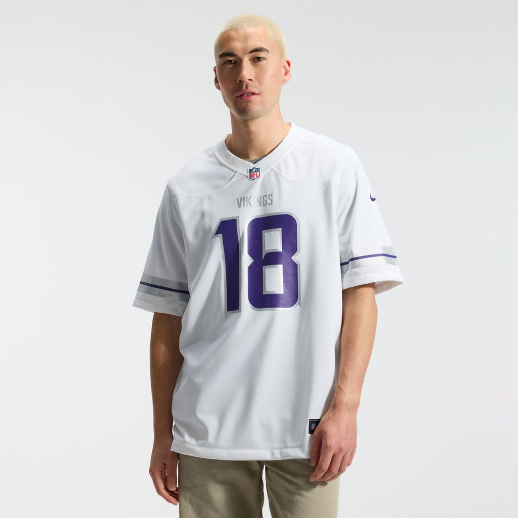 Minnesota Vikings Justin Jefferson White Alternate Game Player Jersey product image 15, provided for visual reference and